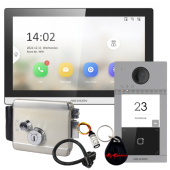 Бездротовий WiFi домофон із замком Hikvision DS-WF63-KV2R-EM Black (управління замком та воротами, дозвон на телефон)