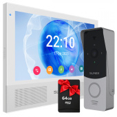 Wi-Fi видеодомофон с AI-детекцией движения и переадресацией вызова на мобильное приложение Slinex Sonik AI Kit white