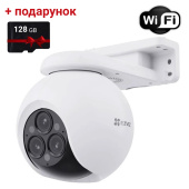 IP Wi-Fi відеокамера для розумного будинку Ezviz CS-H80f (з трьома об'єктивами 4MP+4MP+4MP)