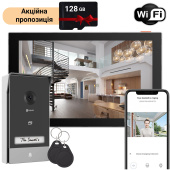 IP комплект Smart Wi-Fi відеодомофону з керуванням з мобільного застосунку Ezviz CS-HP5 (2MP) + SD карта 128Гб у подарунок