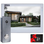 Комплект Wi-Fi видеодомофона 7 дюймов с переадресацией звонка SEVEN DP-7577Kit white