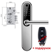 Умный дверной биометрический замок SEVEN LOCK SL-7768BF silver (врезная часть (252) 6085)