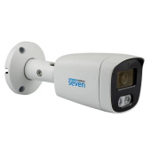 5Мп IP видеокамера с микрофоном и умной двойной подсветкой SEVEN IP-1025PA-DL white (2.8 мм)