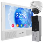 Комплект Wi-Fi домофона, FullHD панели и дополнительной камеры Slinex Sonik AI Video Kit white (AI детекция и дозвон на смартфон)