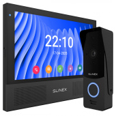 Wi-Fi видеодомофон с AI-детекцией движения и переадресацией вызова на мобильное приложение Slinex Sonik AI Kit black