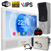 Wi-Fi видеодомофон с замком и брелками Slinex Sonic AI Home Pro Kit white — интеллектуальная AI-детекция и переадресация звонка