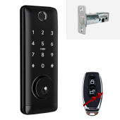 Розумний дверний замок біометричний SEVEN LOCK SL-7764BF black