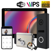 Wi-Fi видеодомофон с замком для частного дома Slinex Nexo 7 Cloud Home Kit Black (мобильное приложение, запись видео)