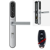 Умный дверной биометрический замок SEVEN LOCK SL-7761BF silver (без врезной части)