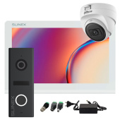 Wi-Fi 7" домофон с дополнительной камерой Slinex Nexo 7 Cloud Video Kit White (запись видео, дозвон на телефон)
