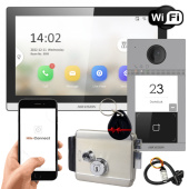 Бездротовий WiFi домофон із замком Hikvision DS-WF63-KV2R-EM (управління замком та воротами, дозвон на телефон)