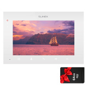 7" FHD IPS сенсорный видеодомофон с записью по детекции Slinex SQ-07MTHD White + SD карта 64Гб в подарок!
