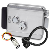 Электромеханический замок на калитку ATIS Lock SS + БУЗ + гибкий переход (для управления замком с домофона)