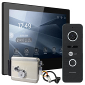 Wi-Fi видеодомофон на калитку частного дома с замком NeoLight Alpha Hybrid Home Kit Black