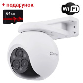 IP Wi-Fi відеокамера для розумного будинку Ezviz CS-H80f (з трьома об'єктивами 4MP+4MP+4MP)