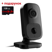 4Мп Wi-Fi камера відеоспостереження Ajax IndoorCam black з ІЧ-датчиком руху та вбудованим ШІ