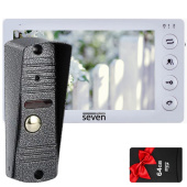 Комплект видеодомофона с записью видео по движению SEVEN DP-7574 Kit white