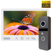 Комплект Full HD видеодомофона с детекцией и записью видео SEVEN DP–7571FHD-Neo Kit box (white)