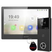 Беспроводной WiFi домофон 10 дюймов и панель Hikvision DS-KH85-KV2R-KIT (управление замком и воротами)