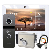 Wi-Fi домофон для приватного будинку з електромеханічним замком NeoLight NeoKIT Home WF White (Kappa + HD WF із записом та дозвоном на телефон)