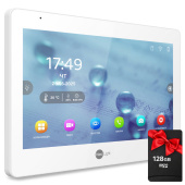 Гібридний (FHD+IP) Wi-Fi відеодомофон 10" Neolight MEZZO Hybrid (White) із переадресацією виклику на смартфон