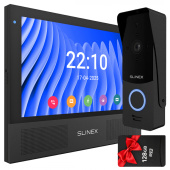 Wi-Fi видеодомофон с AI-детекцией движения и переадресацией вызова на мобильное приложение Slinex Sonik AI Kit black