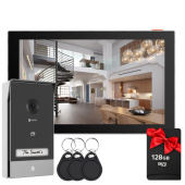 IP комплект Smart Wi-Fi видеодомофона с управлением с мобильного приложения Ezviz CS-HP7 (3MP) + SD карта 128Гб в подарок