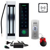 Биометрический Bluetooth NFC комплект контроля доступа с управлением с телефона SEVEN SKD-KIT-EMG11