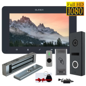 Комплект FullHD домофона с электромагнитным замком Slinex Office-Kit-FHD (white / dark grey)