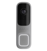 Відеодзвінок Ajax DoorBell grey з вбудованим штучним інтелектом, ІЧ-сенсором та керуванням у застосунку