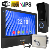 Wi-Fi видеодомофон с замком Slinex Sonic AI Home Kit black — интеллектуальная AI-детекция движения и переадресация вызова