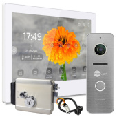 Wi-Fi видеодомофон на калитку частного дома с замком NeoLight Alpha Hybrid Home Kit White