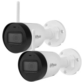 WiFi 2Мп бездротове вуличне IP67 відеоспостереження з нічним підсвічуванням, детекцією та звуком Dahua DH-SAW-2MP-KIT