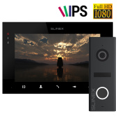 Комплект сеносрного 7" IPS FHD відеодомофону з детектором та записом Slinex KIT SQ-FHD (Black)