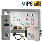 Домофон для частного дома с электромеханическим замком SEVEN DP-7570 FHD Home-Lock Grey