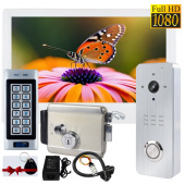 Комплект FullHD домофона и контроля доступа с электромеханическим замком Seven DF Key Lock (white / black)