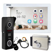 7-дюймовий IPS відеодомофон на хвіртку приватного будинку із замком SEVEN DP-7570 FHD Rfid-Lock
