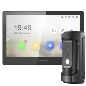Комплект 10" IP WiFi домофона и антивандальной панели вызова Hikvision DS-KH85-VP-KIT (мобильное приложение и удаленный доступ)