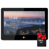 Гібридний (FHD+IP) Wi-Fi відеодомофон 10" Neolight MEZZO Hybrid (Black) із переадресацією виклику на смартфон