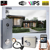 Комплект wi-fi домофону та замку Seven WF Smart Kit (white) з переадресацією виклику на мобільний телефон