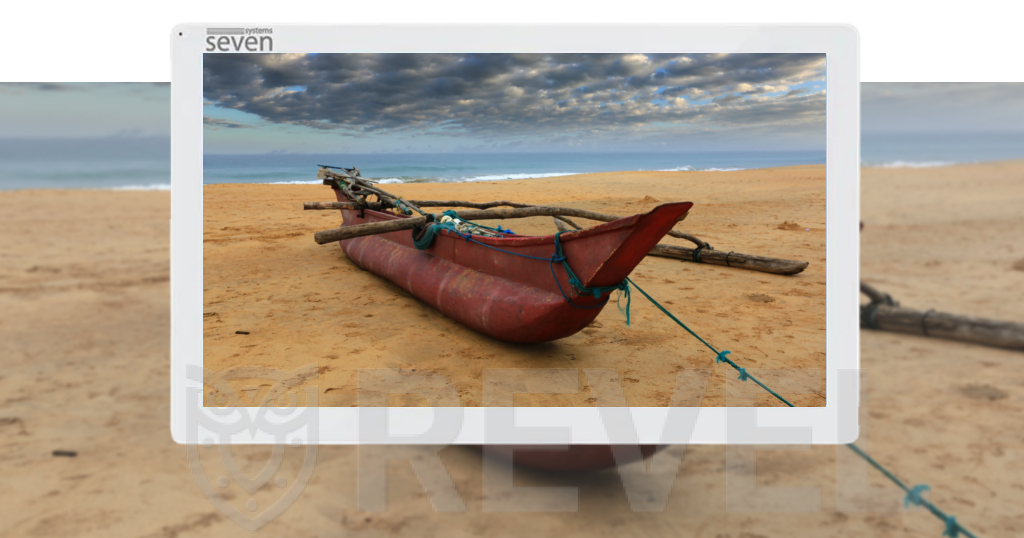 Режим фоторамка в домофоне SEVEN DP-7517FHDW IPS white (фото)