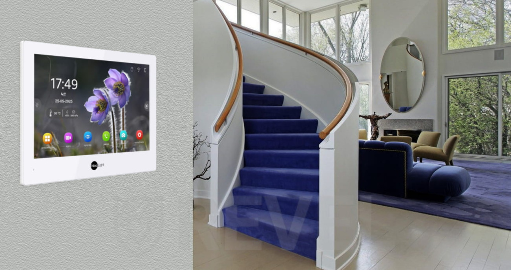 Відеодомофон NeoLight Alpha Hybrid White