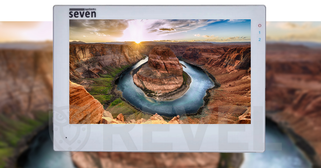 Режим фоторамка — домофон SEVEN DP-7577FHDW IPS white