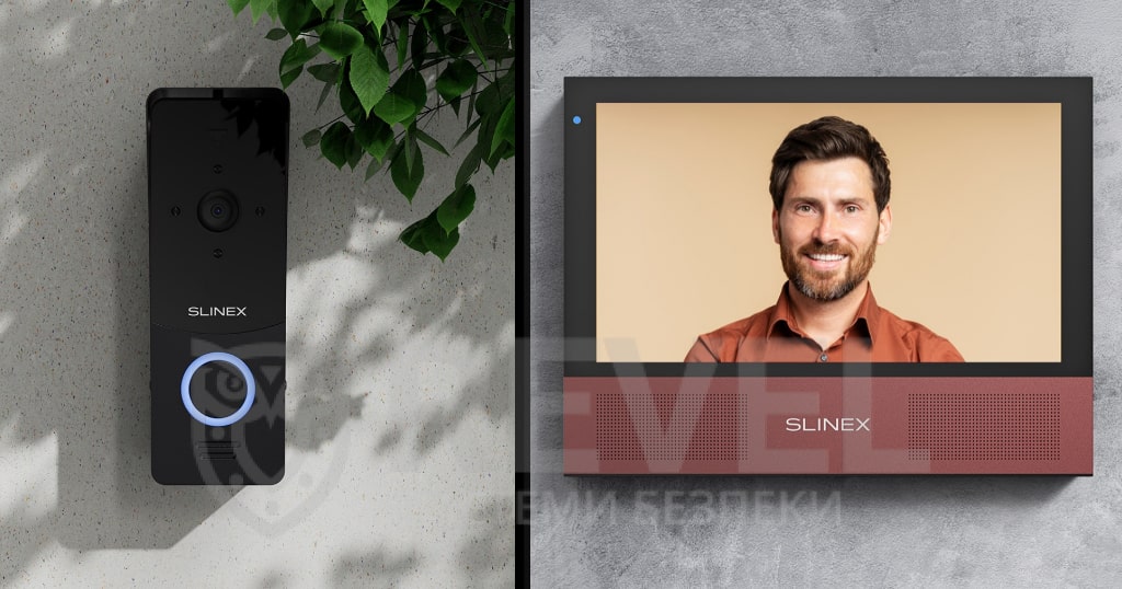 Преміальний комплект Wi-Fi відеодомофону Slinex Sonik 7 AI