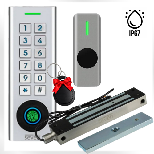 Магнітний замок на хвіртку SKD-KIT-EMG22 (керування зі смартфону) Wi-Fi СКУД з магнітним замком (вуличний монтаж на хвіртку)