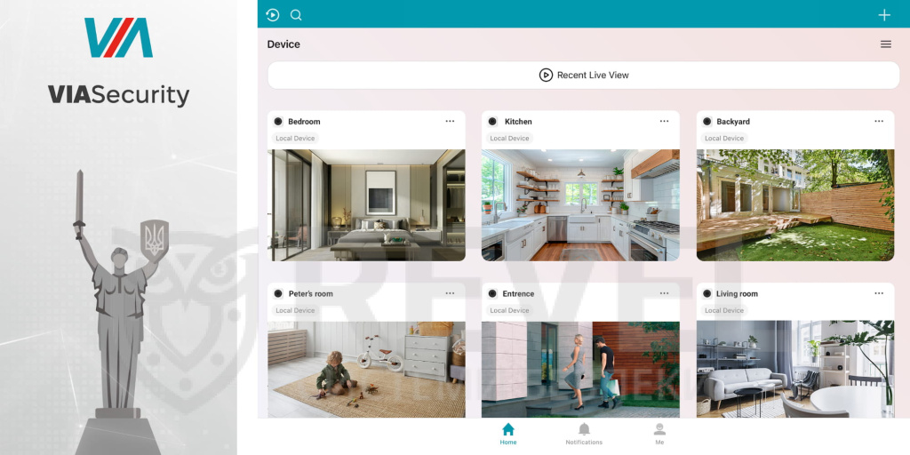 Віддалений доступ з телефону до VIAsecurity