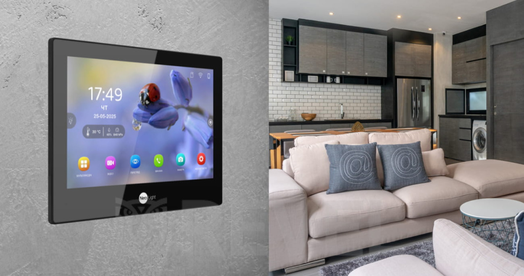 Відеодомофон NeoLight Alpha Hybrid Black