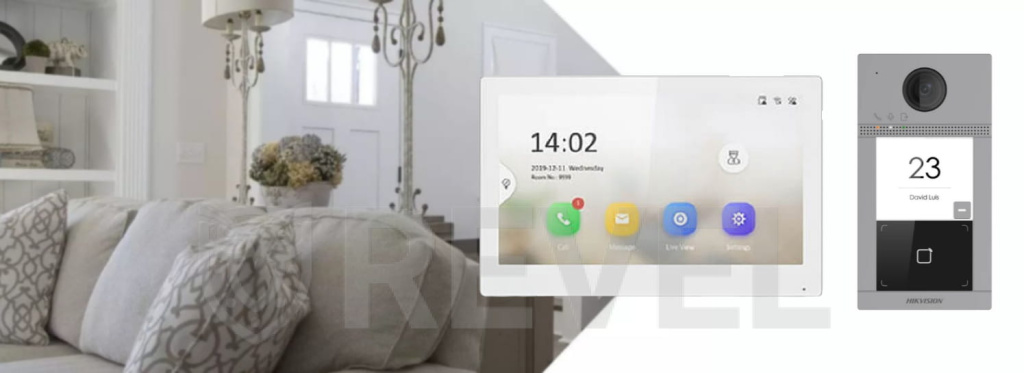IP Wi-Fi выдеодомофон HikVision DS-KH6350-WTE1