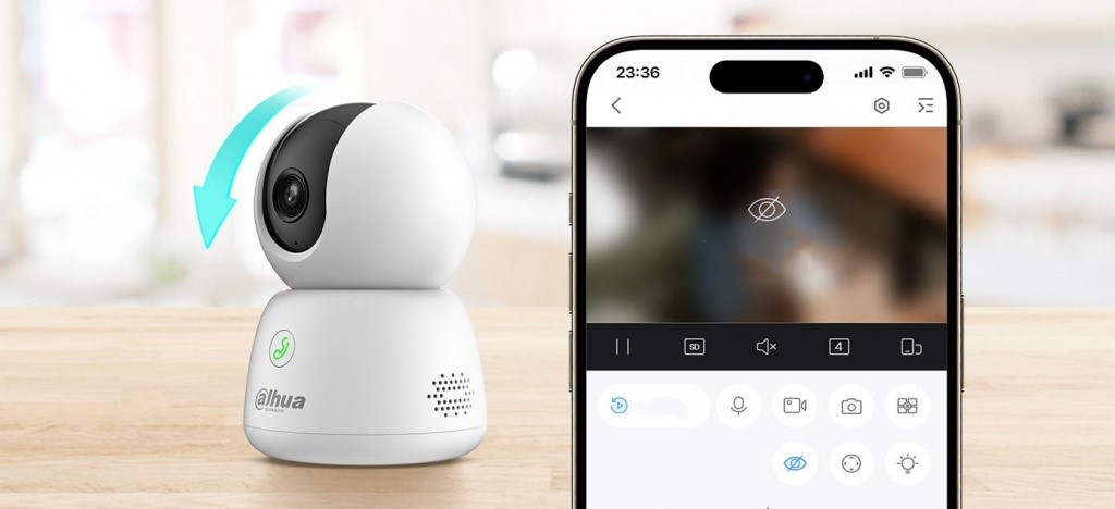 5МП поворотная Wi-Fi камера 5МП Wi-Fi IP камера DH-H5B