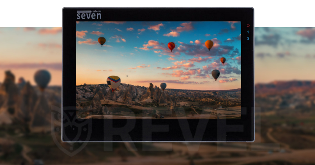 Режим фоторамка — домофон Seven DP-7577FHDW IPS black